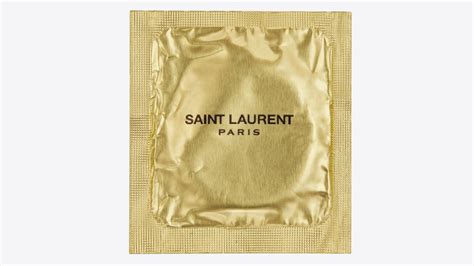 Saint Laurent lance sa gamme de préservatifs .